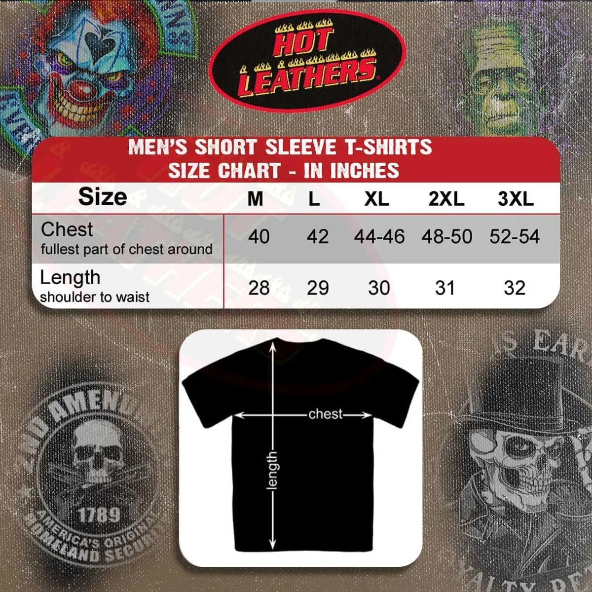 Hot Leathers Charcoal Ride or Die Saloon T-Shirt
