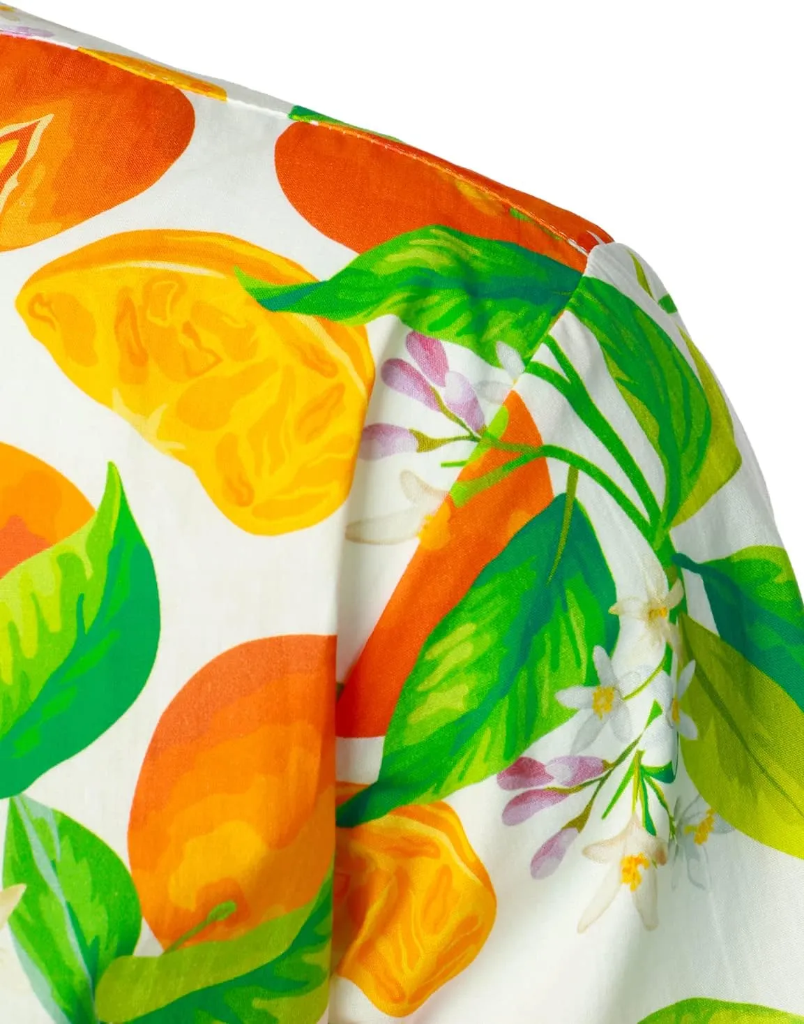JOGAL Men's Cotton Button Down Short Sleeve Hawaiian Shirt