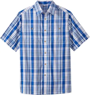 KingSize Men's Big & Tall Short-Sleeve Plaid Sport Shirt