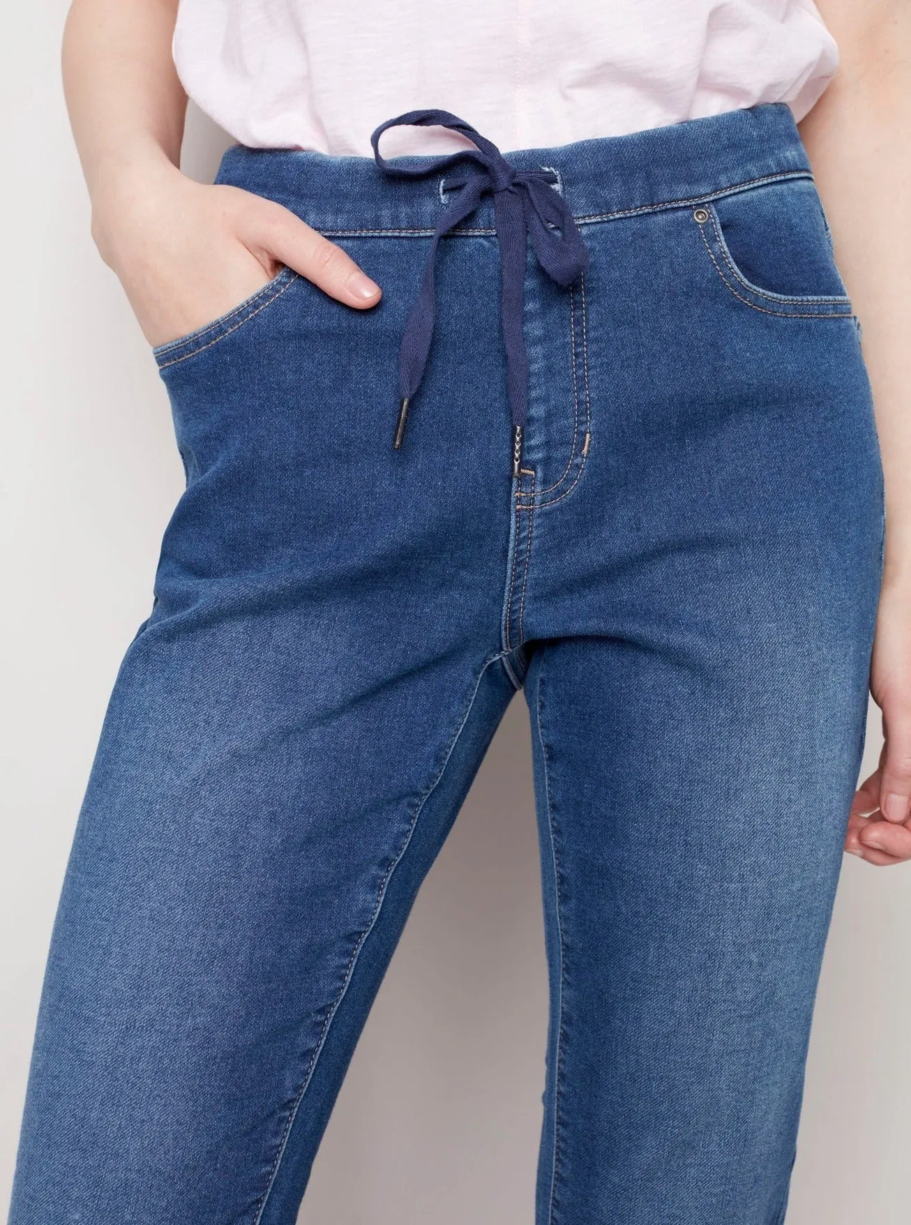 Knit Denim Jogger [Indigo-C5347]