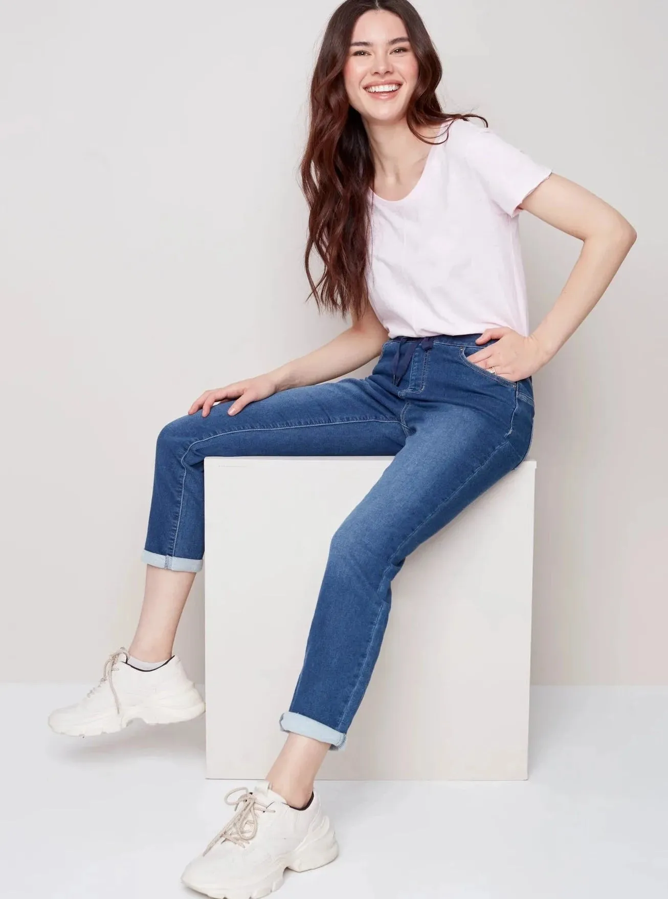 Knit Denim Jogger [Indigo-C5347]