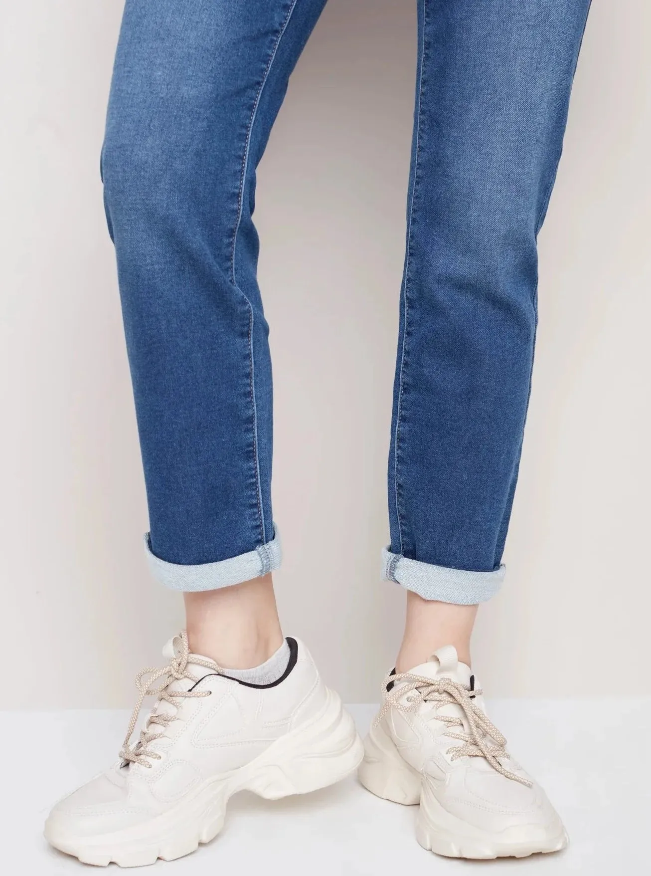Knit Denim Jogger [Indigo-C5347]