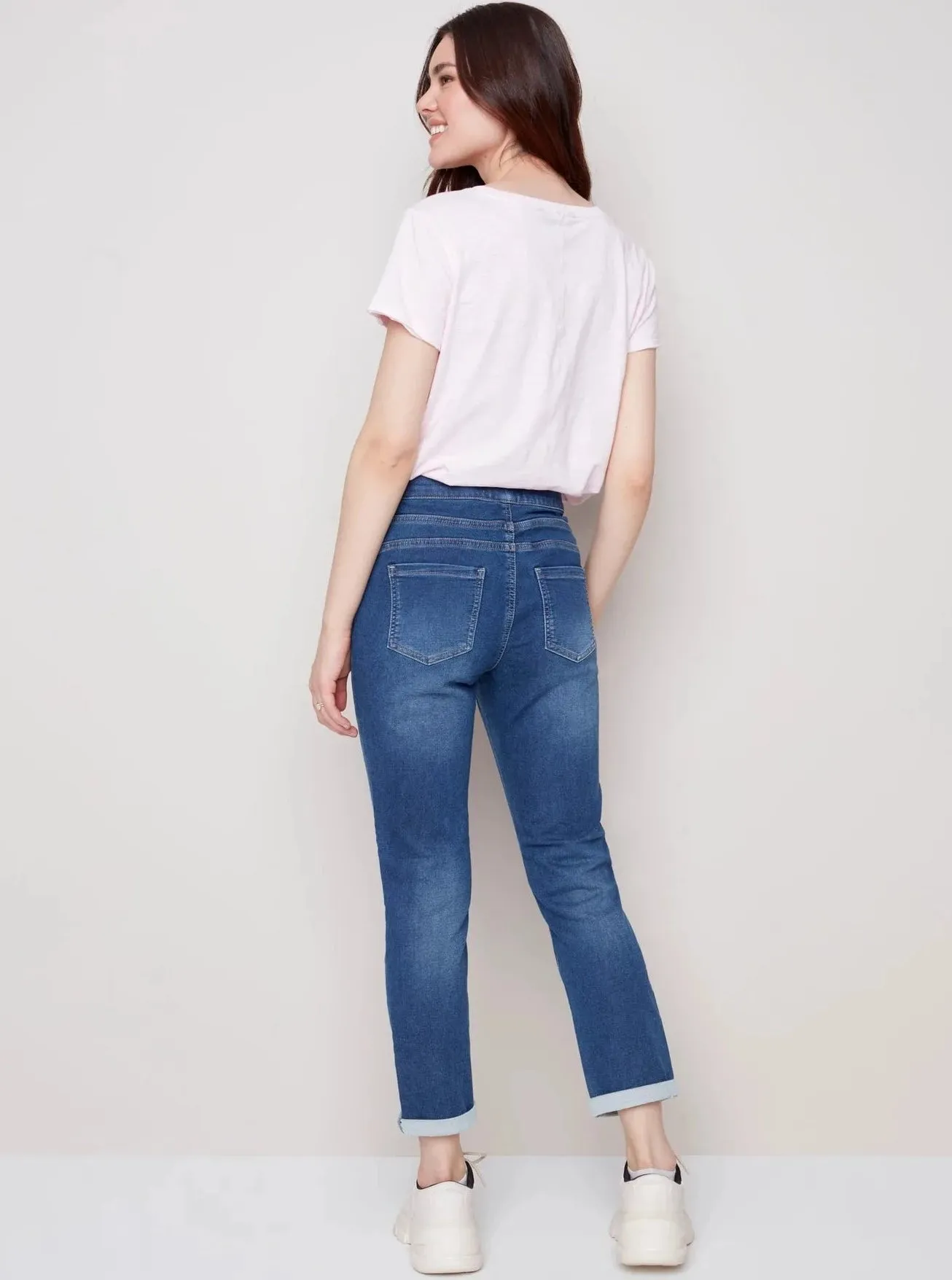 Knit Denim Jogger [Indigo-C5347]