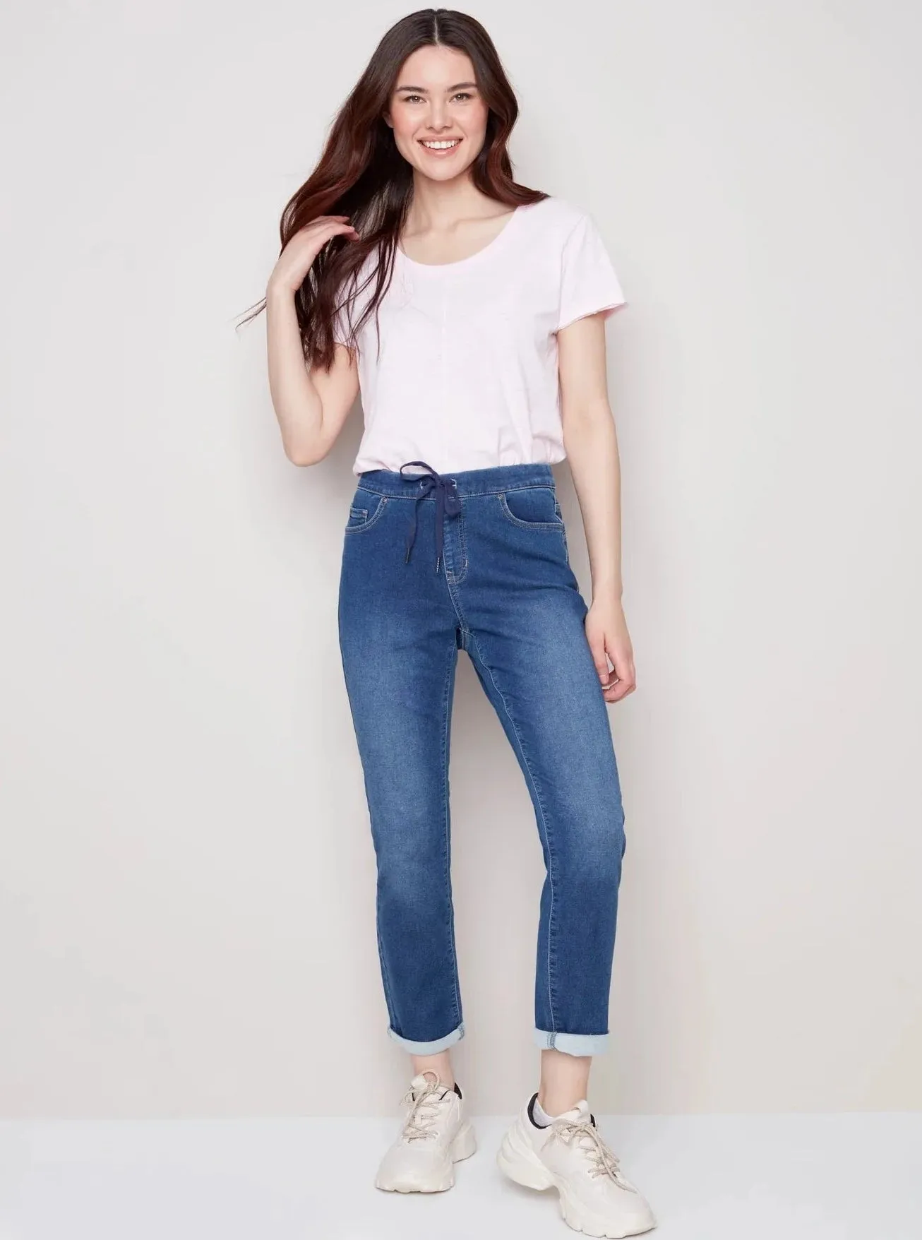 Knit Denim Jogger [Indigo-C5347]