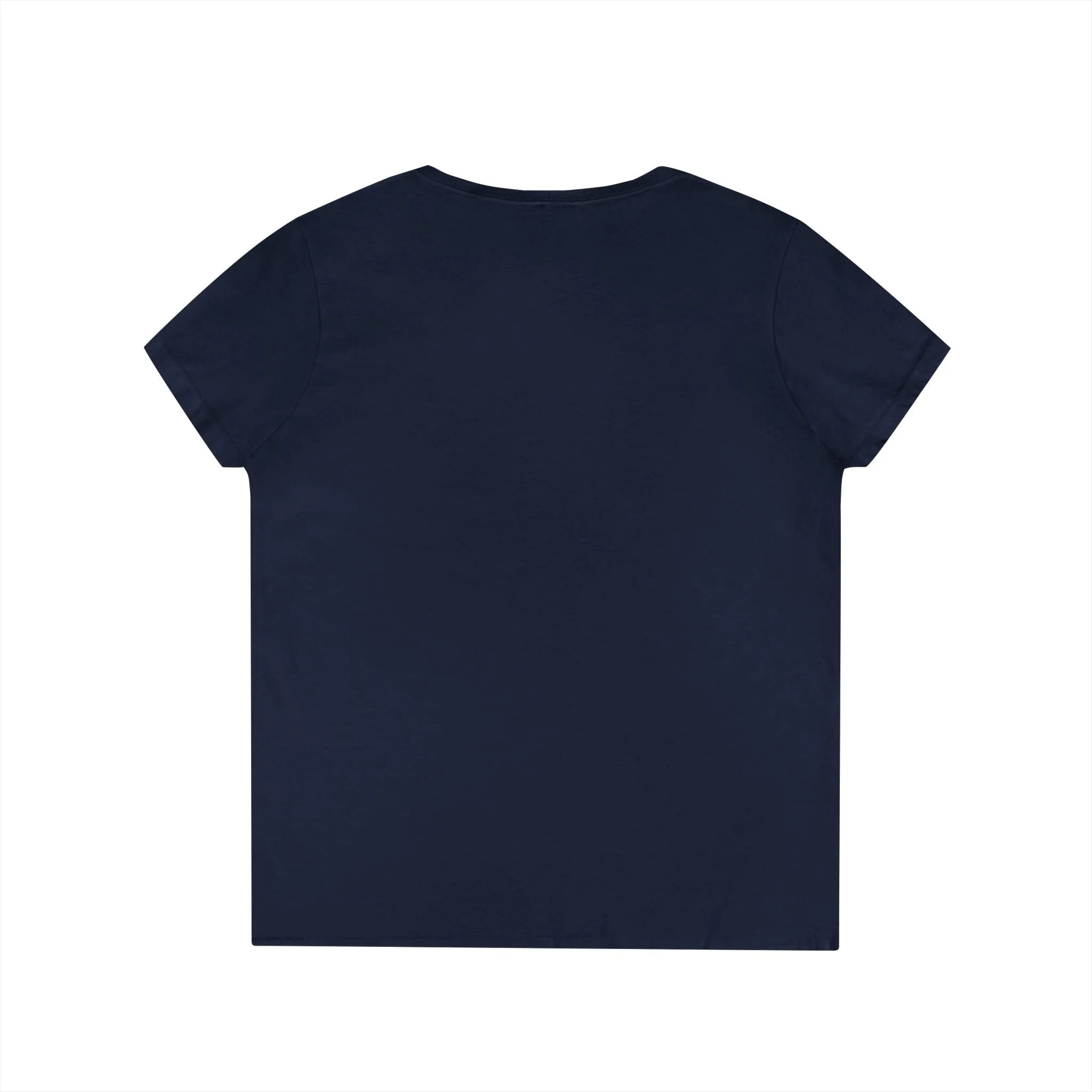 Ladies' V-Neck T-Shirt - Classic White Logo