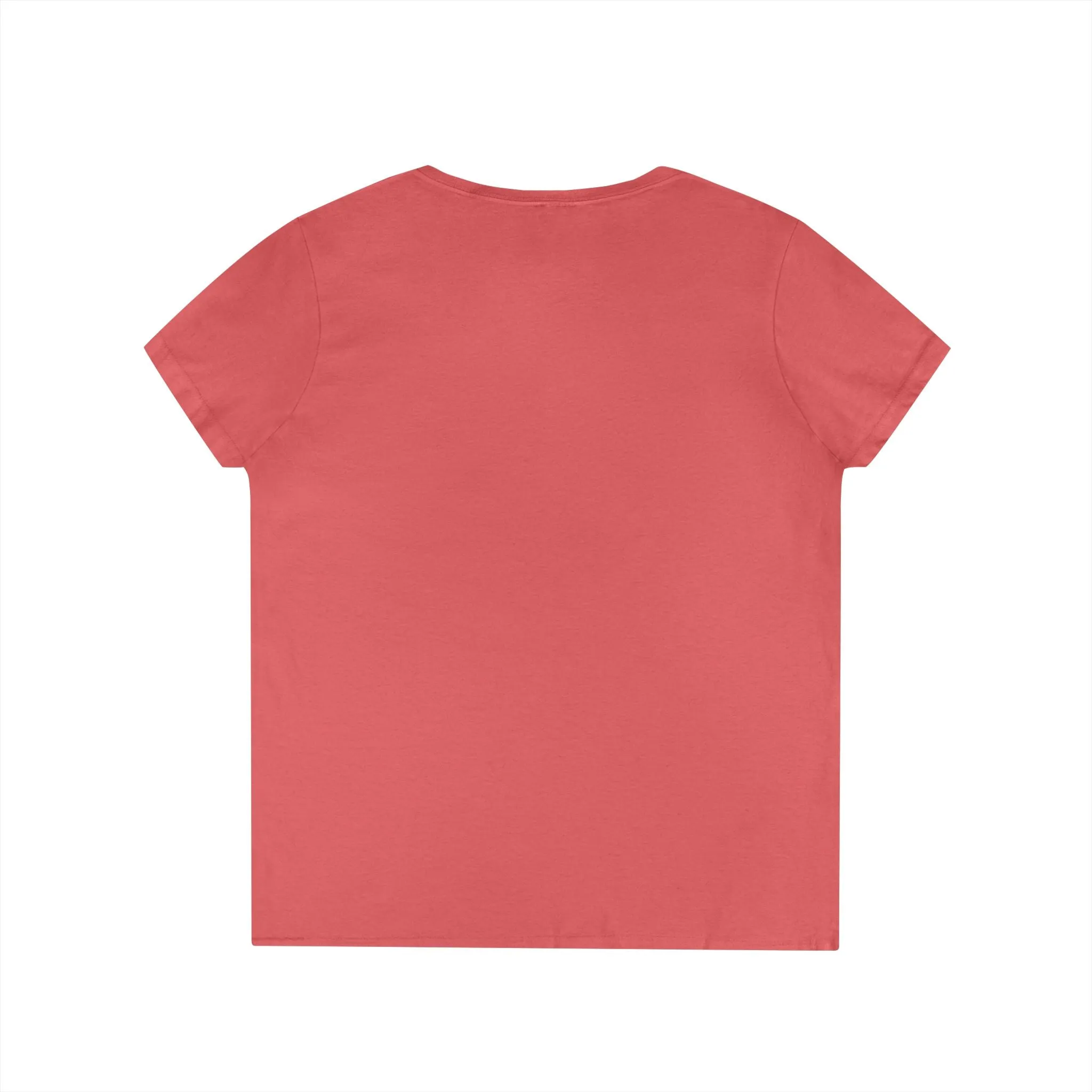 Ladies' V-Neck T-Shirt - Classic White Logo