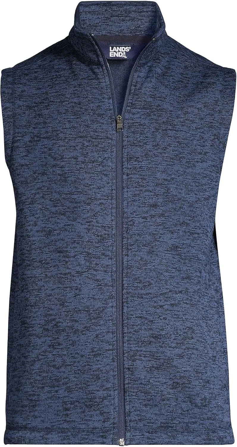 Lands' End School Uniform Men's Sweater Fleece Vest