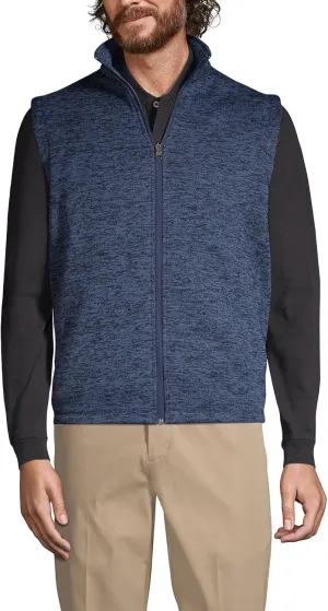 Lands' End School Uniform Men's Sweater Fleece Vest