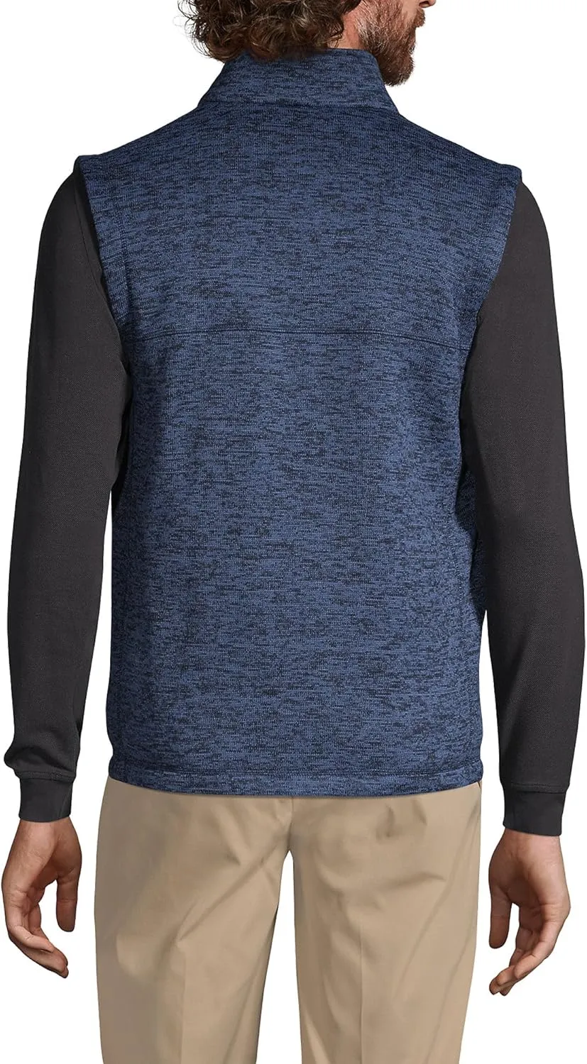 Lands' End School Uniform Men's Sweater Fleece Vest
