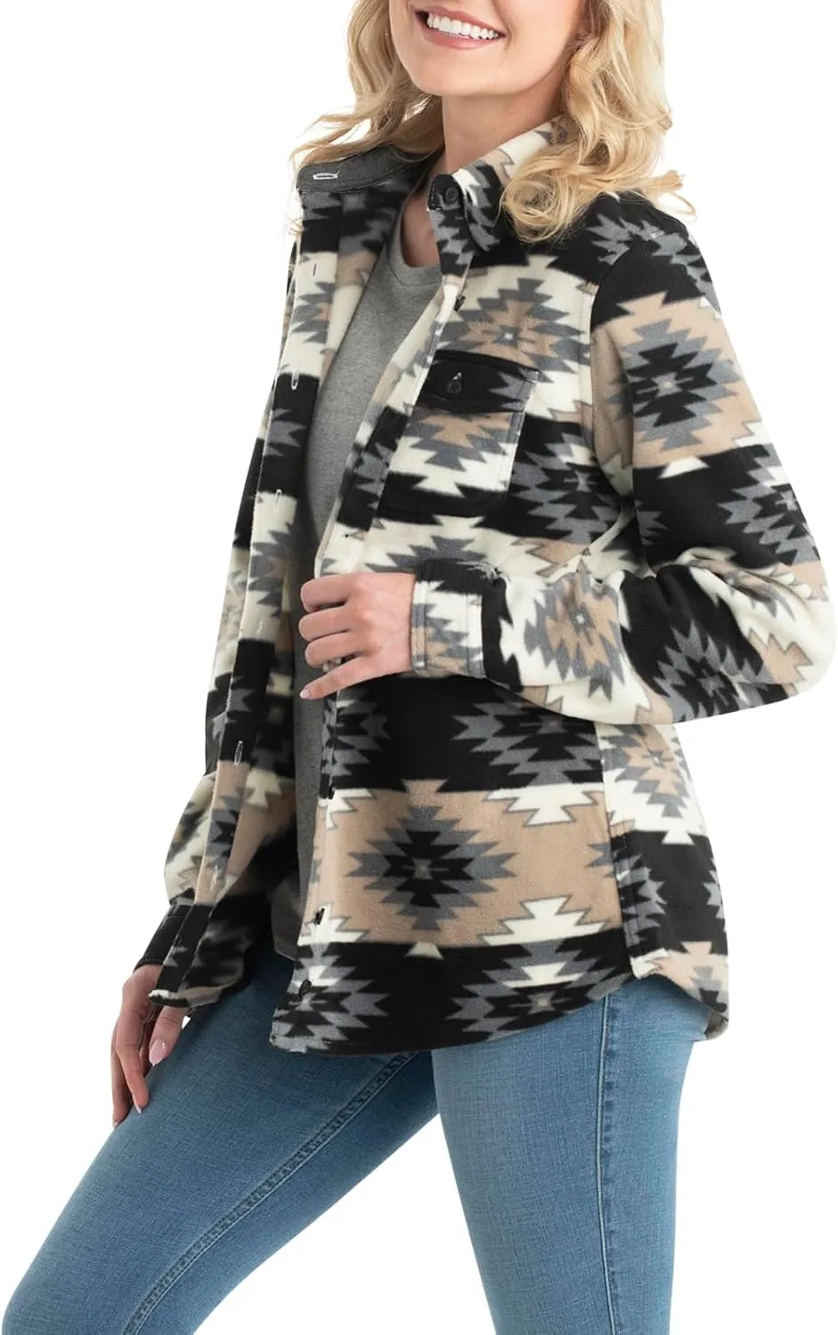 Legendary Whitetails Women's Trail Guide Fleece Button Down Shirt