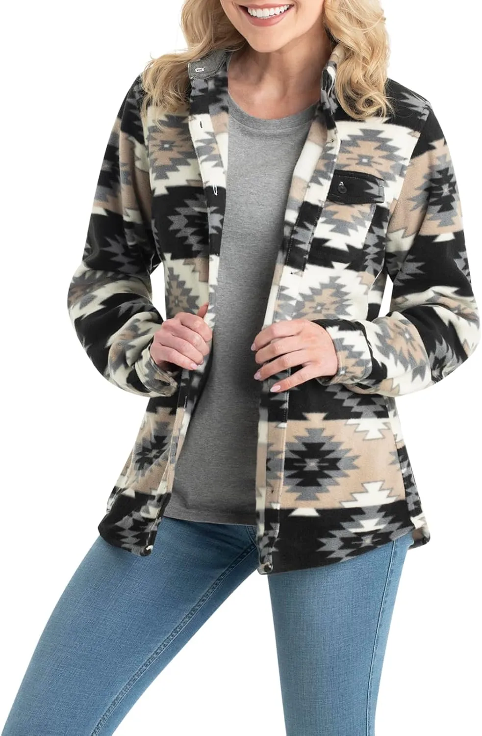 Legendary Whitetails Women's Trail Guide Fleece Button Down Shirt