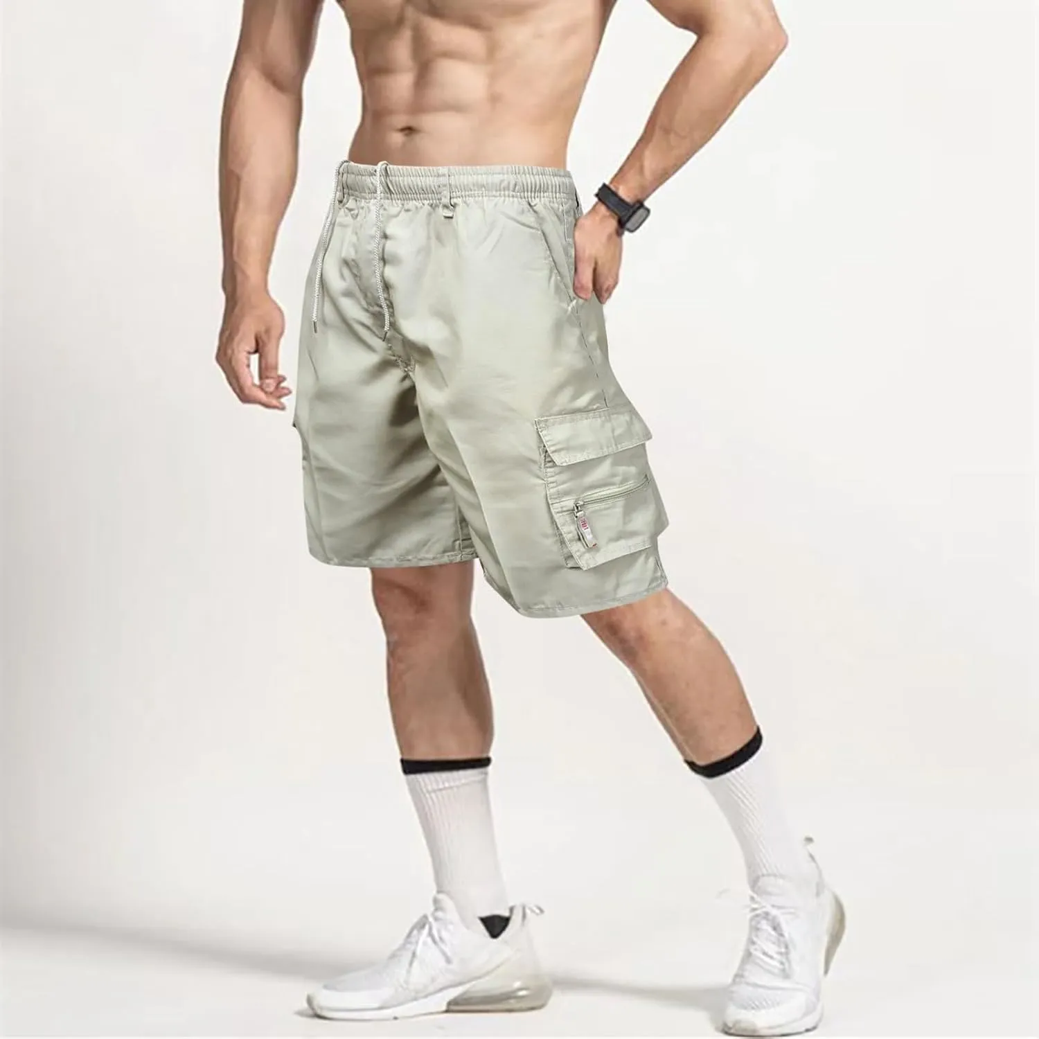 Men Jogging Bottoms Pants Casual Breathable Joggers Outdoor Sweatpants Elasticated Waist Cargo Pant