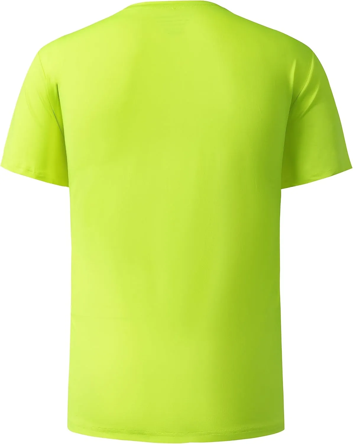 Mens Active T Shirts High Visible Sun Protection Cool Dry Fit Athletic Running Shirts Men's Rash Guard