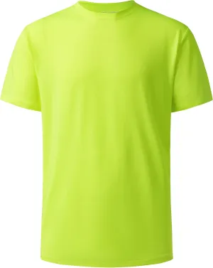 Mens Active T Shirts High Visible Sun Protection Cool Dry Fit Athletic Running Shirts Men's Rash Guard