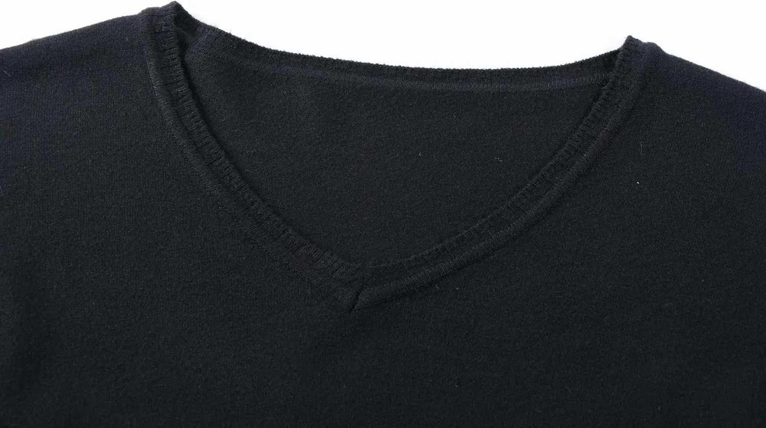 Mens Casual Basic Designed V-Neck Pullover Sweater
