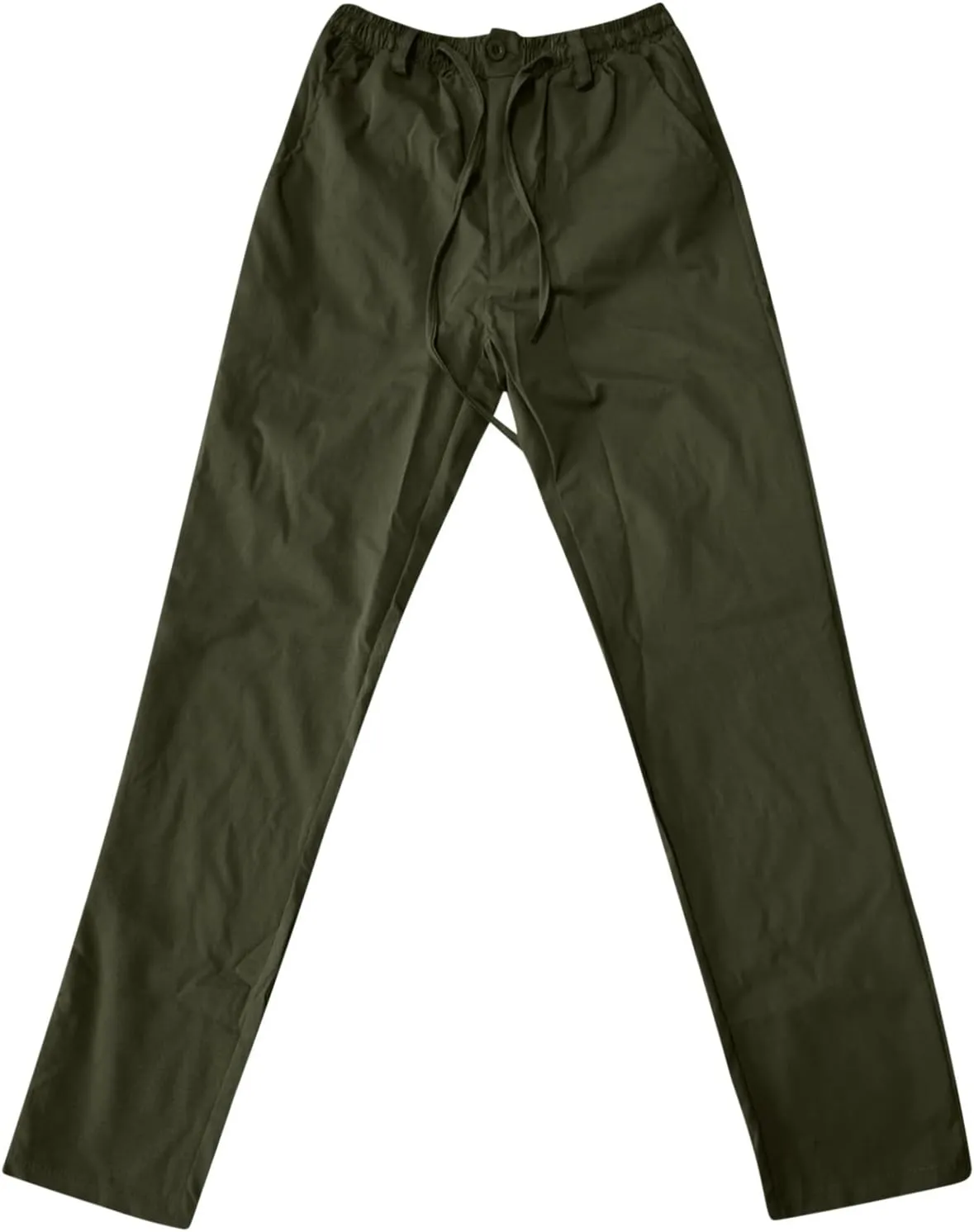 Mens Casual Pants, Elastic Waist and Zip Fly with Adjustable Internal Drawstring Custom Fit for Men Workout Pants