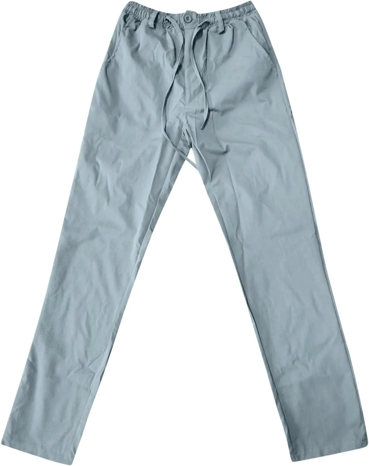 Mens Casual Pants, Elastic Waist and Zip Fly with Adjustable Internal Drawstring Custom Fit for Men Workout Pants