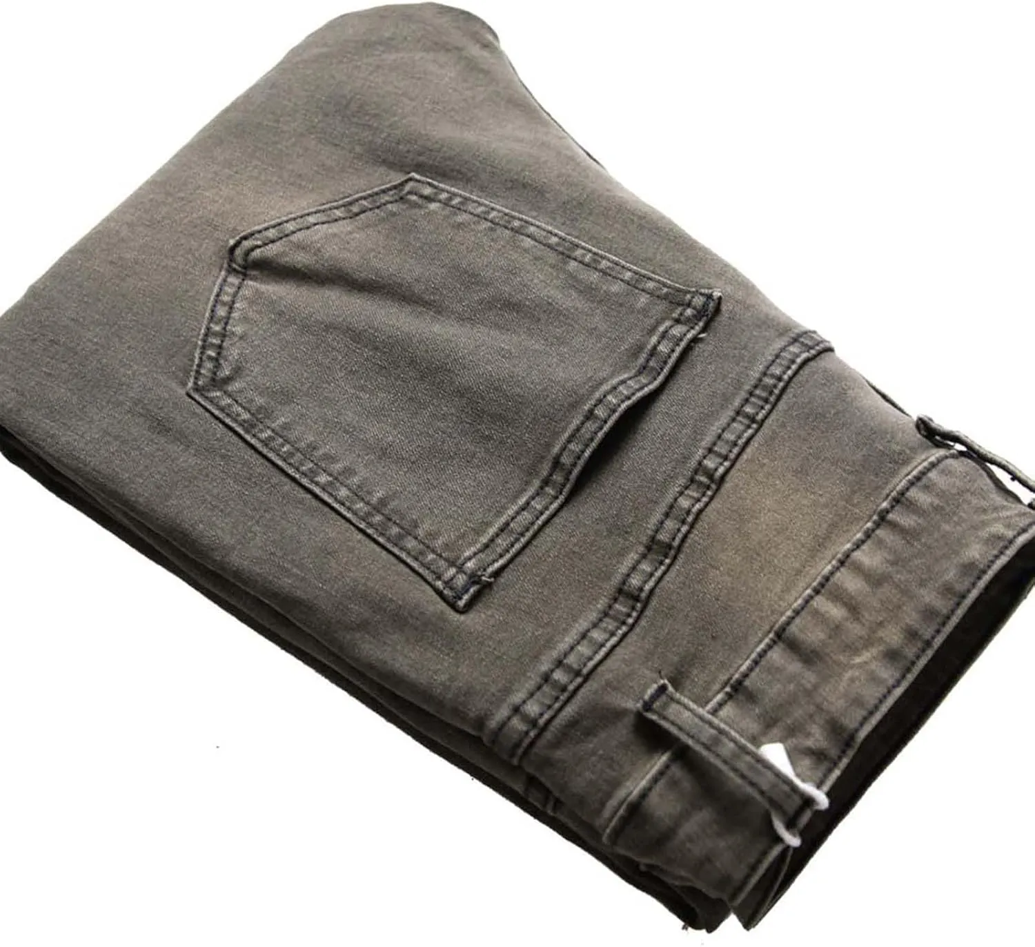Men's Jean Ripped Slim Fit Straight Leg Denim Pants Stretch Skinny Distressed Comfort Fashion Biker Denim Pants Jeans