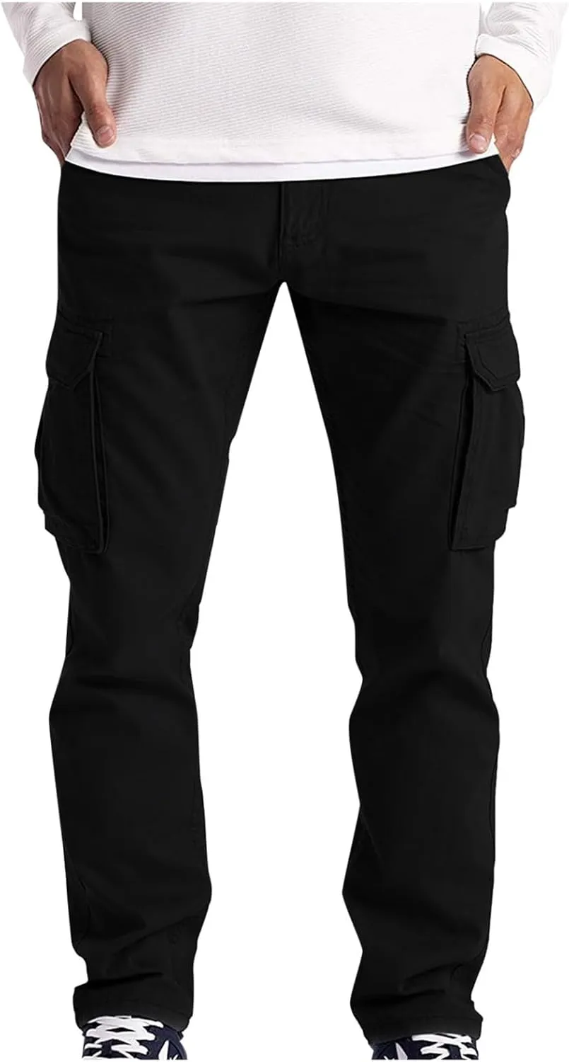 Mens Joggers Comfort Fit Joggers Sweat Pants Summer Sport Cargo Combat Pant Soft Jogging