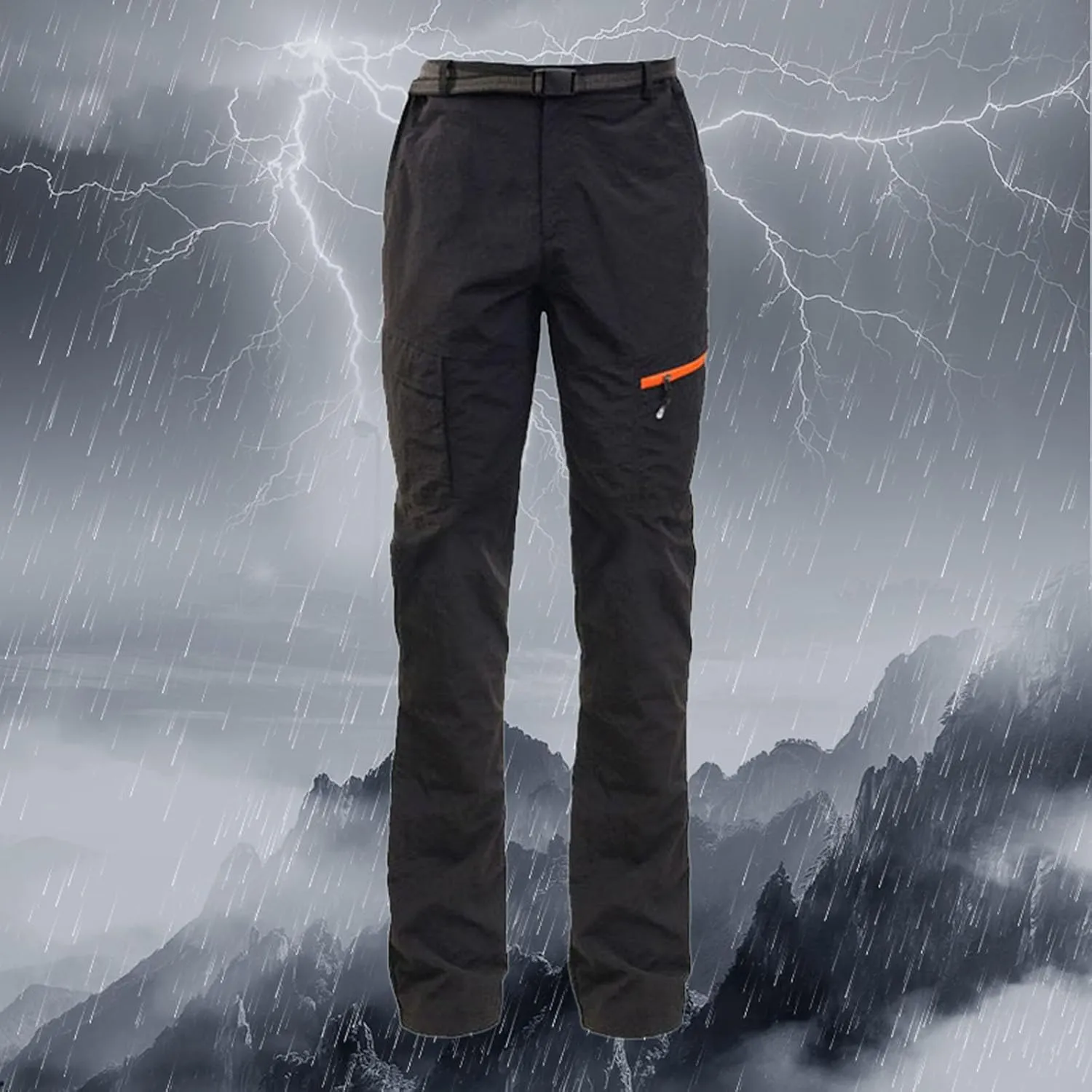 Mens Outdoor Sports Quick Dry Sweatpants Military Casual Versatile Trouser Windproof and Rainproof Mountain Climbing Overalls