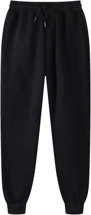 Men's Pants Men's Hiphop Pants Comfy Solid Color Lace-Up Track Cuff Workout Pants with Open Bottom Running