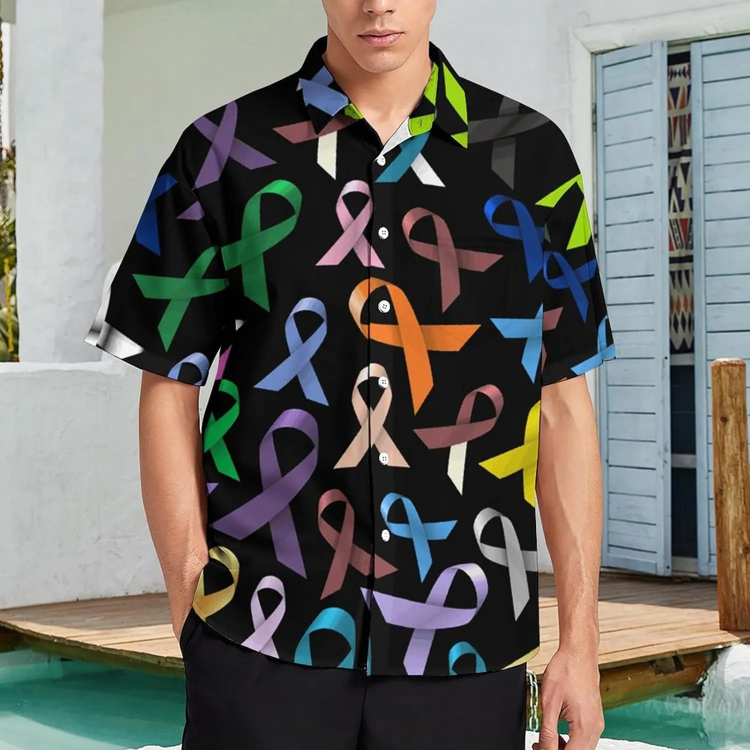 Men's Short Sleeve Shirt Business Casual Button Down Shirts
