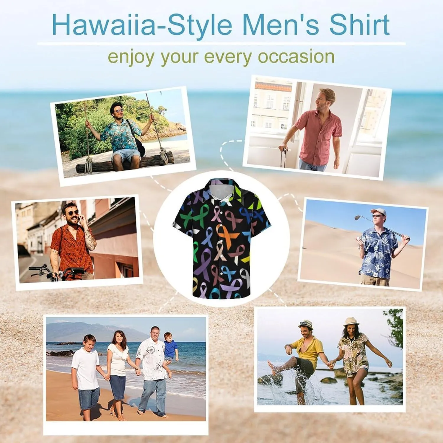 Men's Short Sleeve Shirt Business Casual Button Down Shirts