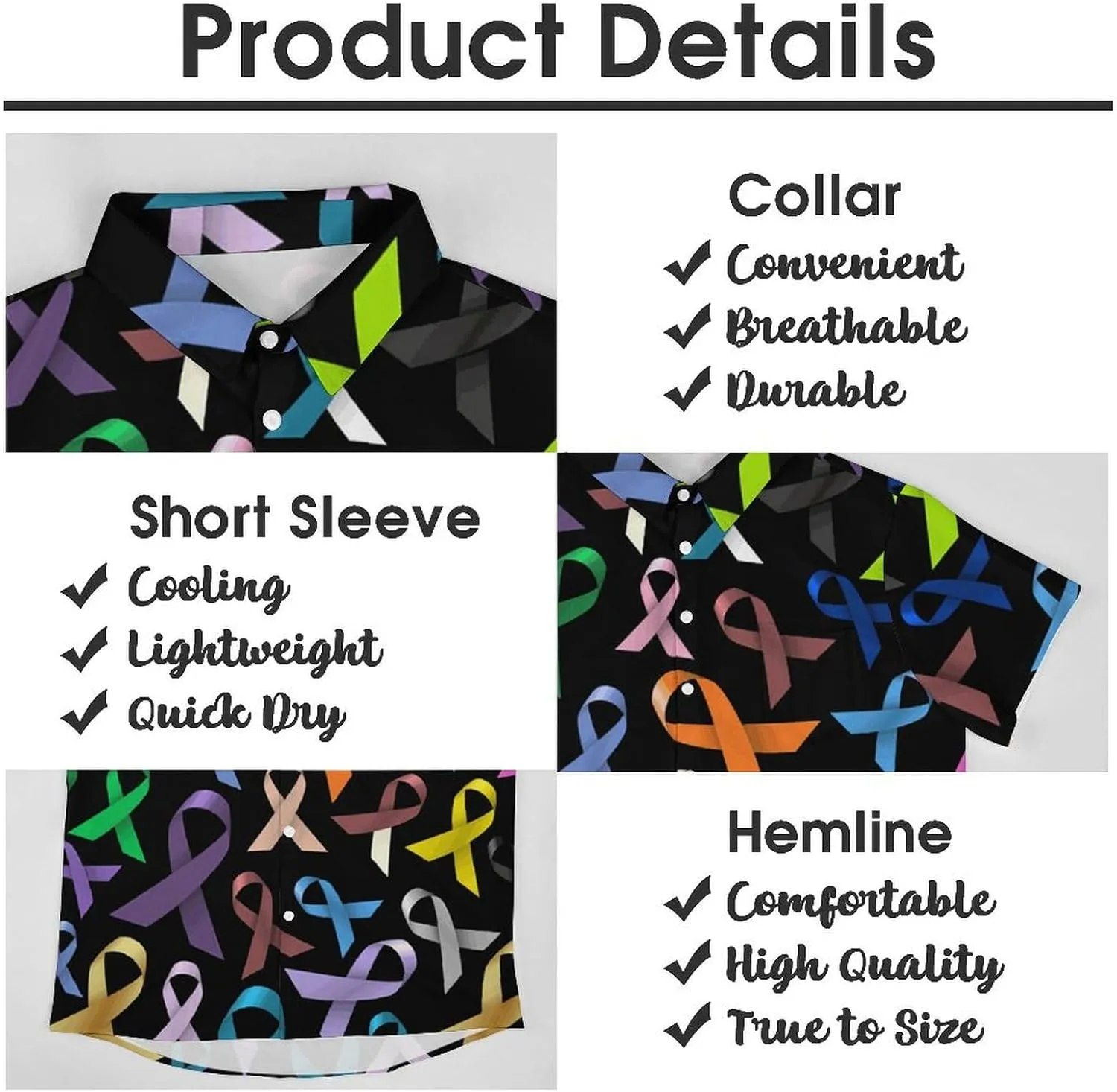Men's Short Sleeve Shirt Business Casual Button Down Shirts
