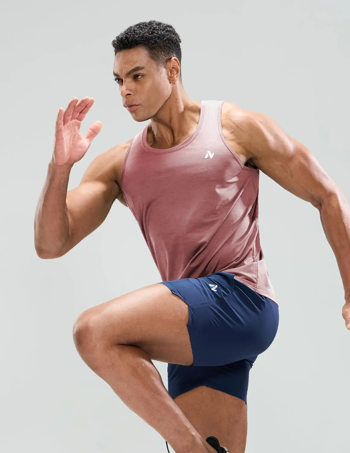 Mens Sleeveless Workout Running Tank Top Dry Fit Athletic Gym Sport Beach Muscle Bodybuilding Shirts