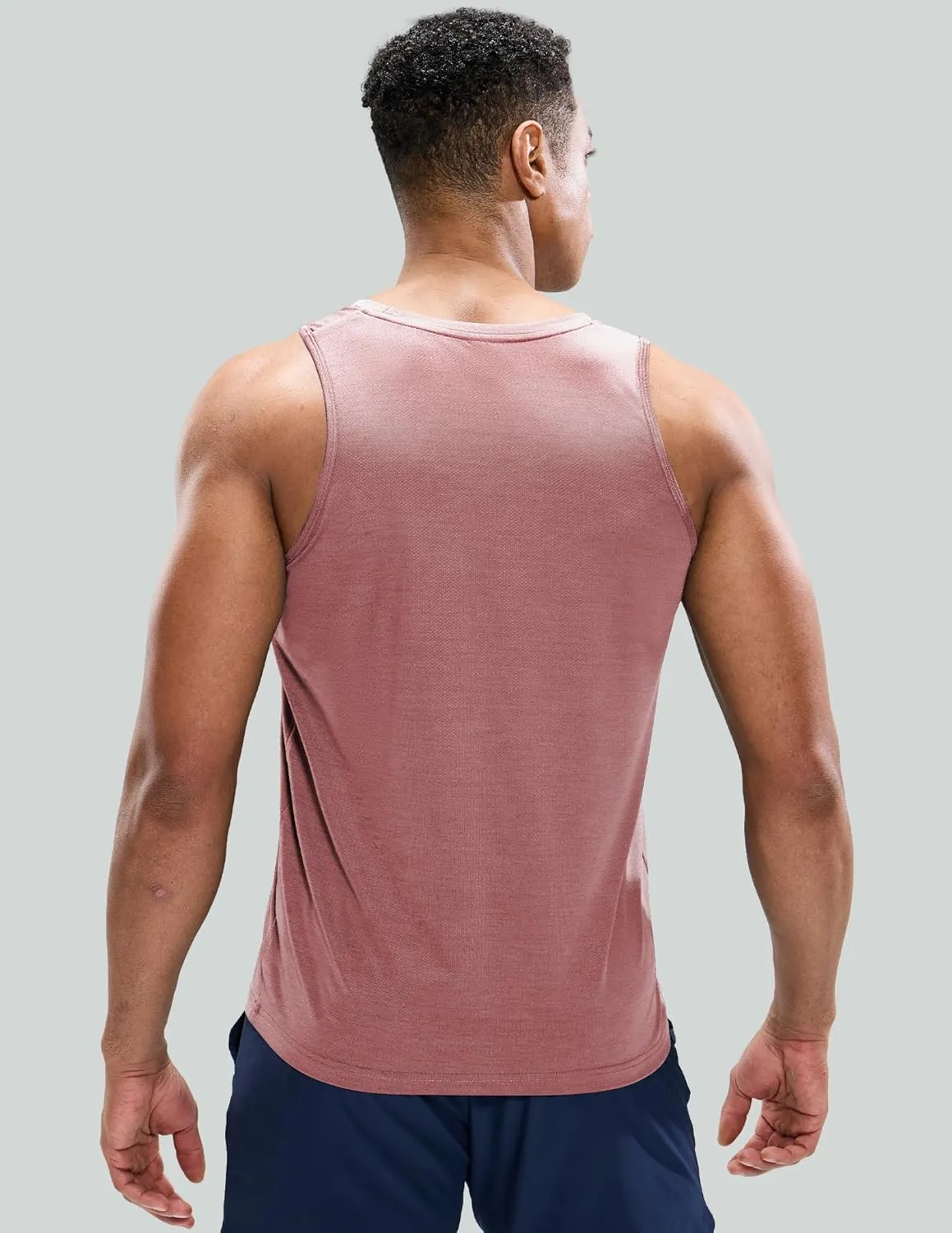 Mens Sleeveless Workout Running Tank Top Dry Fit Athletic Gym Sport Beach Muscle Bodybuilding Shirts