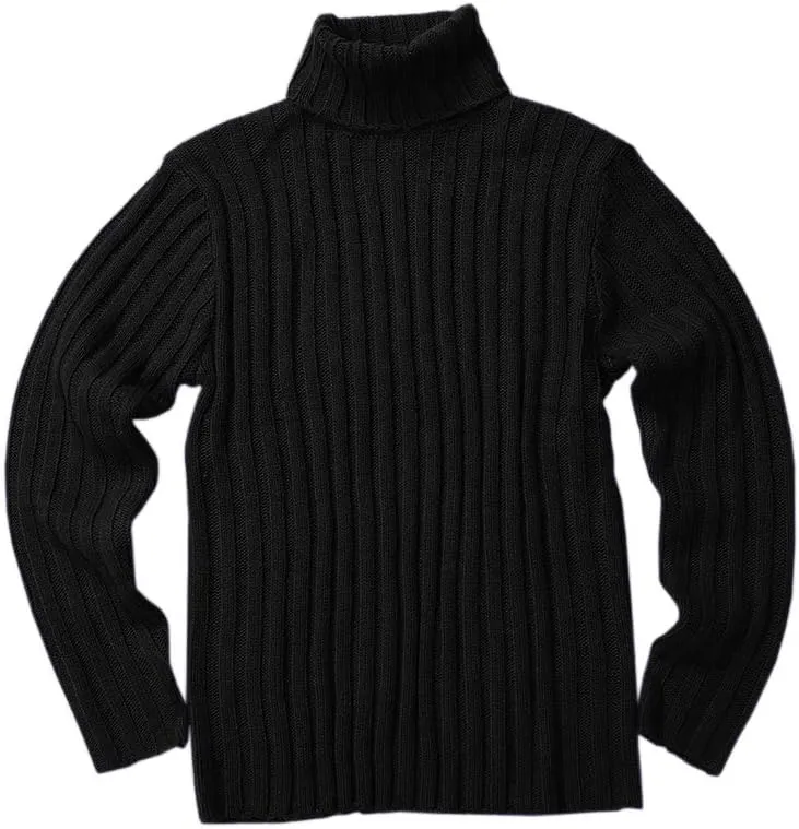 Mens Sweaters Turtleneck Cable Knitted Pullover Long Sleeve Slim Fit Chunky Casual Fall Winter Warm Cardigans