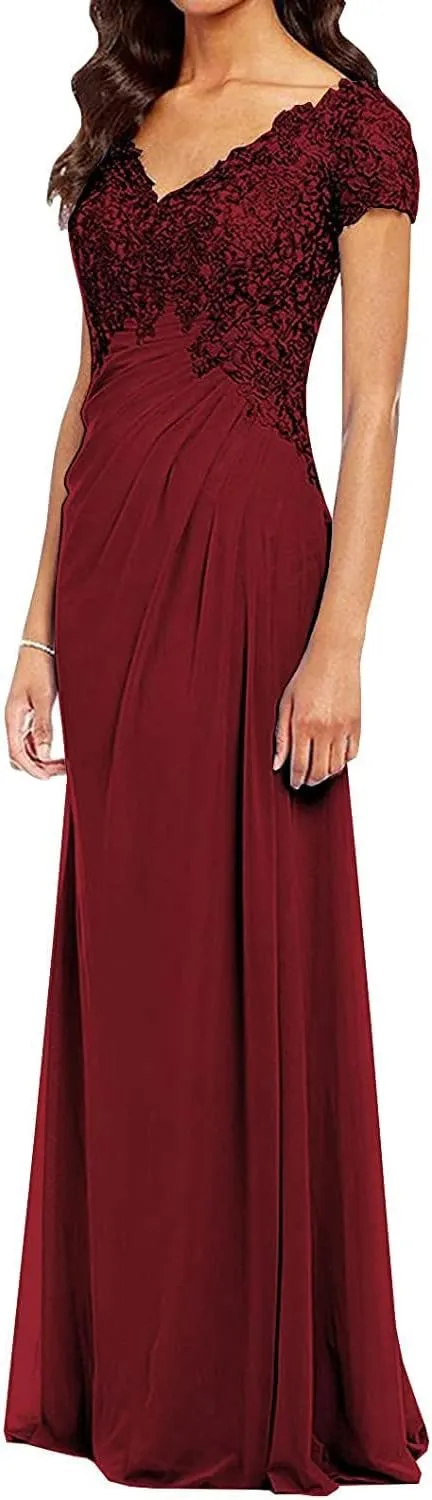 Mother of The Bride Dresses Lace Dress Formal Dress for Women Long Mother Dress for Wedding Guest Gown