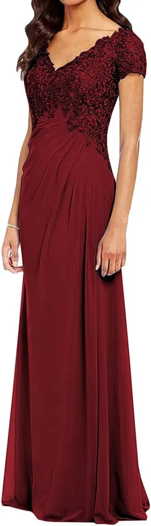 Mother of The Bride Dresses Lace Dress Formal Dress for Women Long Mother Dress for Wedding Guest Gown