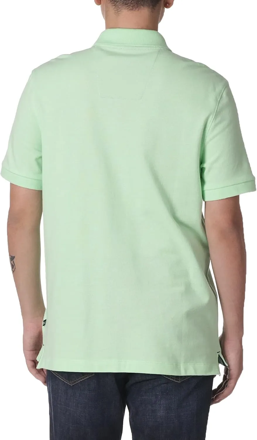 Nautica Men's Short Sleeve Solid Cotton Pique Polo Shirt