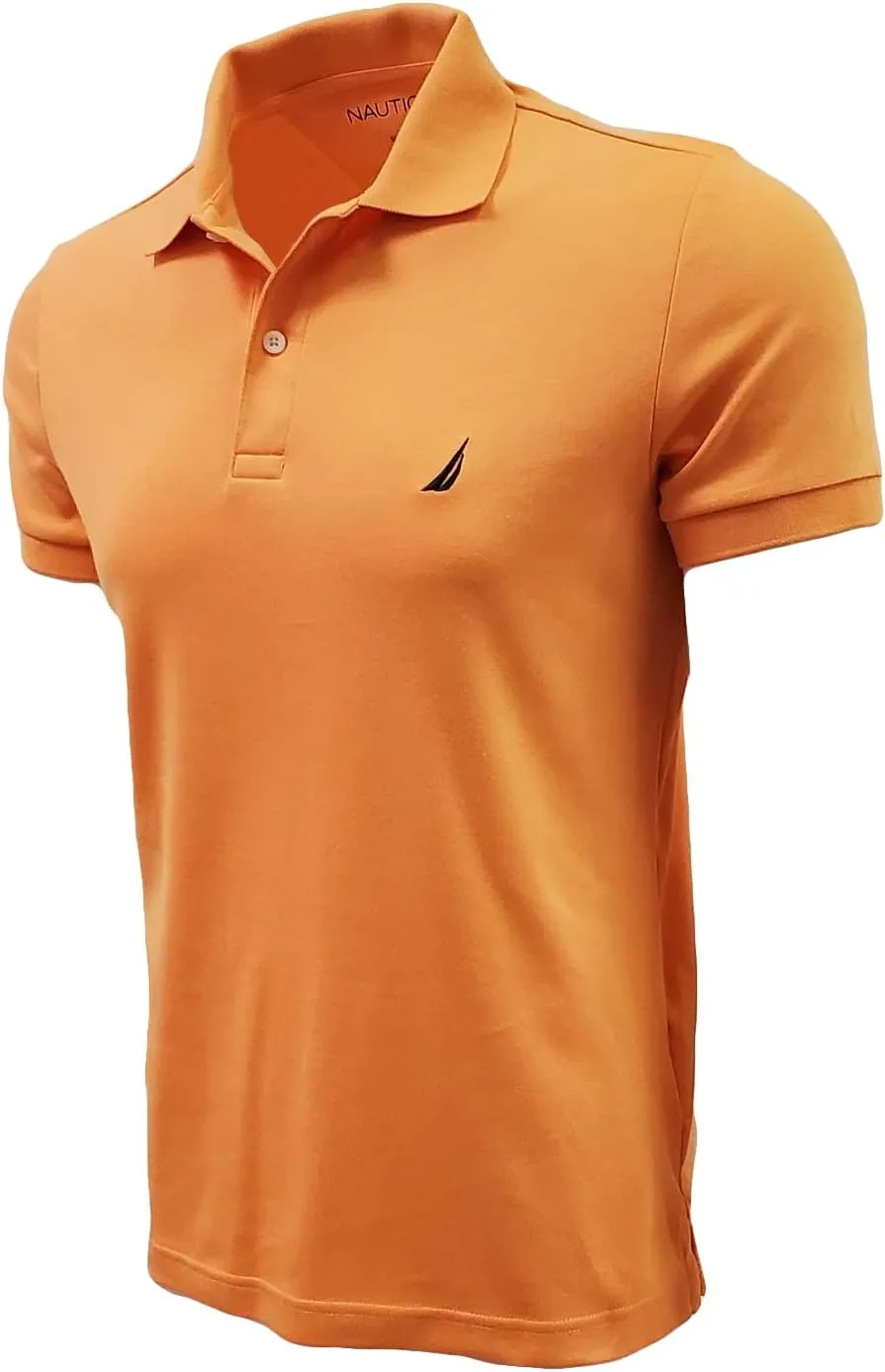 Nautica Men's Slim Fit Short Sleeve Solid Polo Shirt