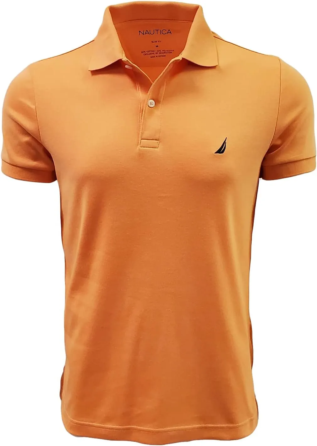Nautica Men's Slim Fit Short Sleeve Solid Polo Shirt