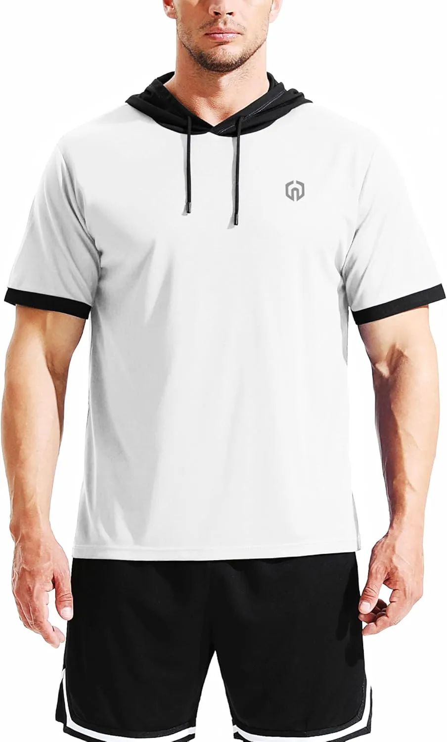 NELEUS Men's Dry Fit Performance Athletic Shirt with Hoods