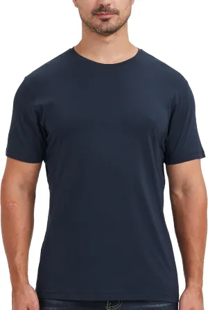 netdraw Men's Ultra-Soft Viscose Bamboo Undershirt Crew Neck Moisture Wicking T-Shirt Short Sleeve Casual Dressy Cotton Tee