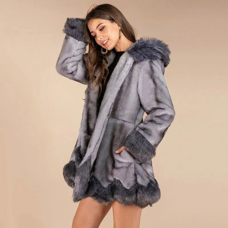 New Work Fluffy Cute Warm Outer Coats