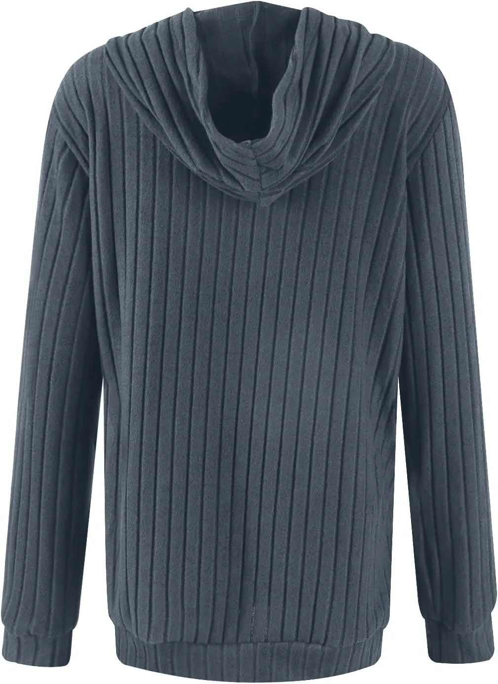 Oversized Hoodies for Women Comfy Long Sleeve Shirts Kangaroo Pocket Pullover Sweatshirts Ribbed Knit Tunic Sweaters