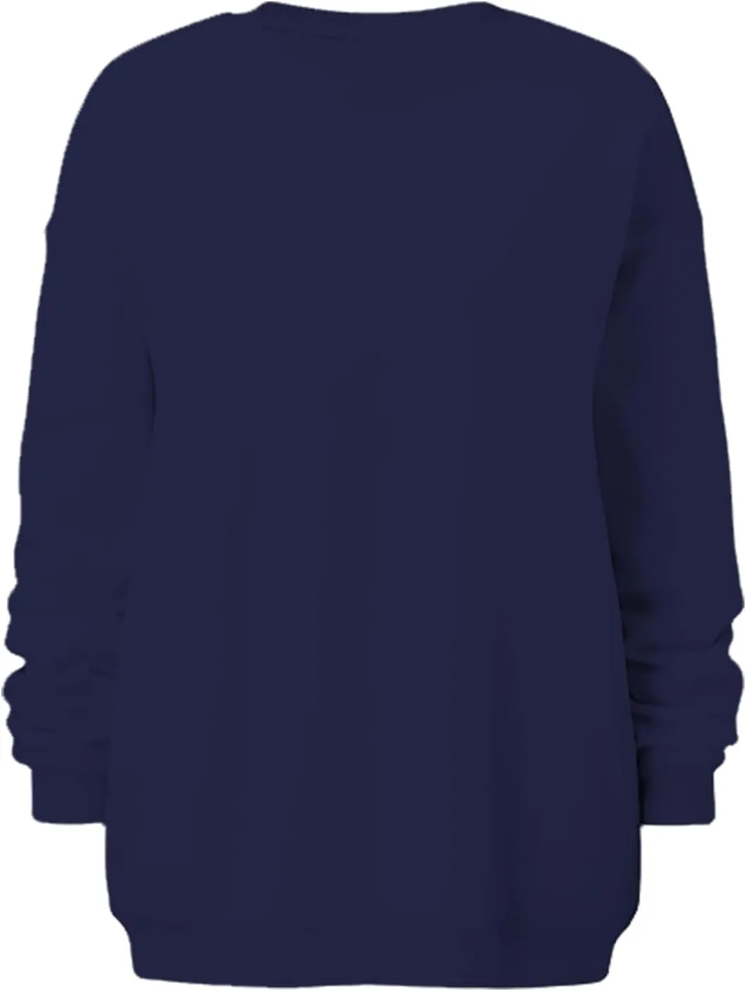 Oversized Sweatshirts for Women Long Sleeve Crew Neck Pullover Casual Loose Silod Color Fleece Tops Sweaters