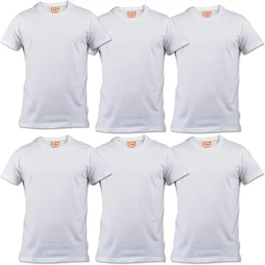 Pack of White T Shirts for Men and Women, Ultra Soft Cotton - Round Neck - Short Sleeves and Fitting Style Plain White Tshirt