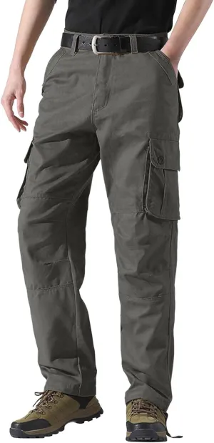 Pants for Men Cargo Work Pants for Men Men's Work Pants Relaxed Fit Fleece Lined Jeans Pants Men Mens Carpenter