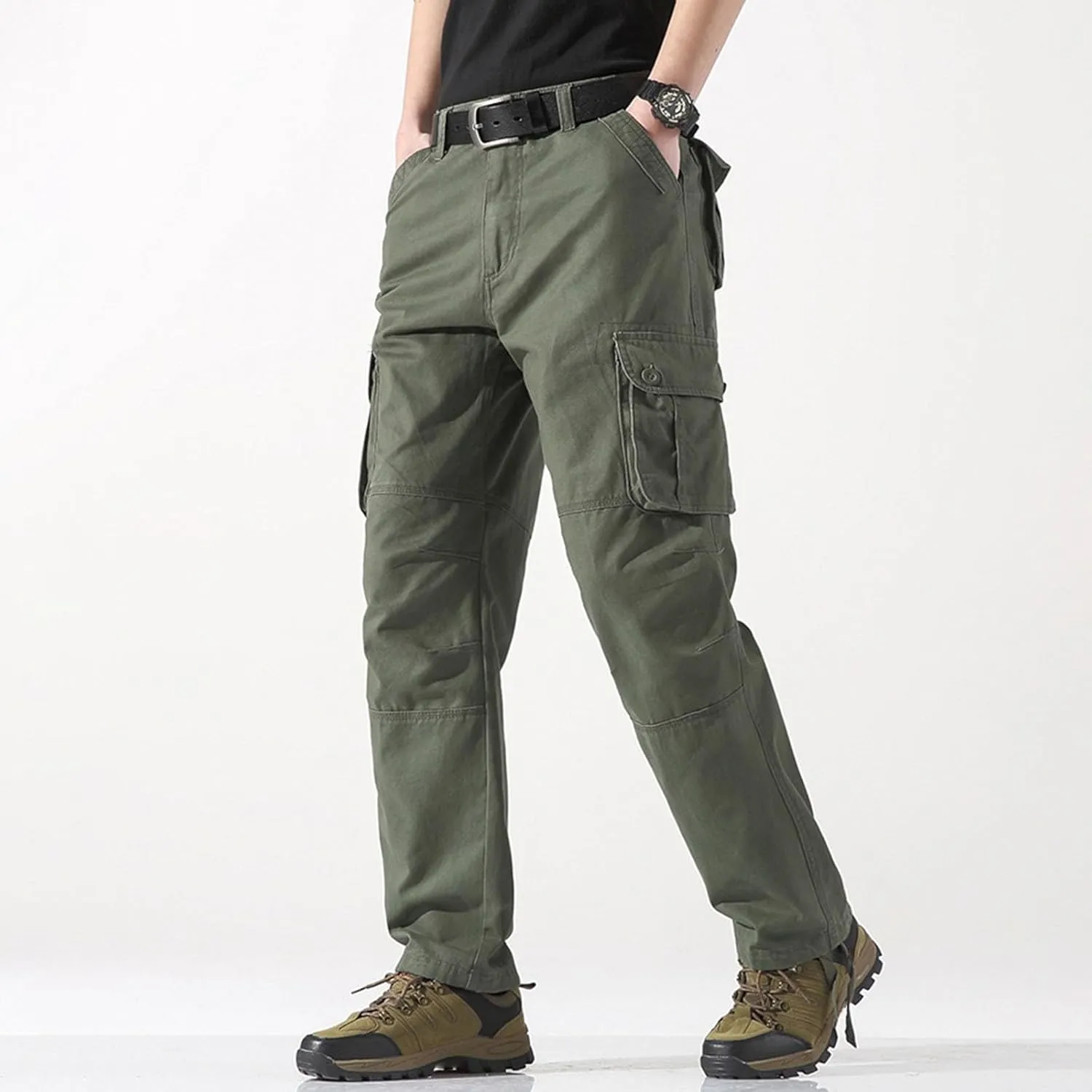 Pants for Men Cargo Work Pants for Men Men's Work Pants Relaxed Fit Fleece Lined Jeans Pants Men Mens Carpenter