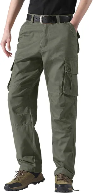 Pants for Men Cargo Work Pants for Men Men's Work Pants Relaxed Fit Fleece Lined Jeans Pants Men Mens Carpenter