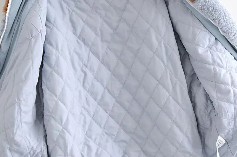 PATCHWORK FUR JACKET COAT