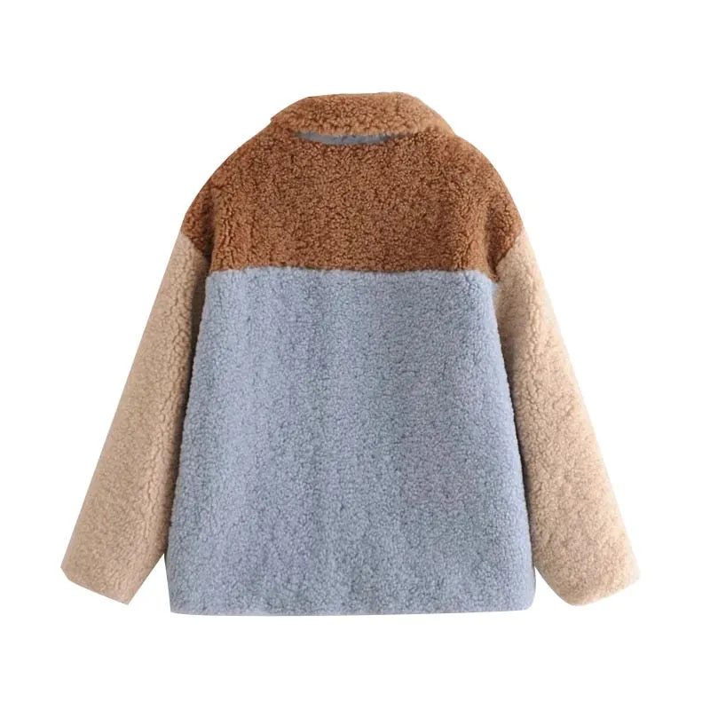 PATCHWORK FUR JACKET COAT