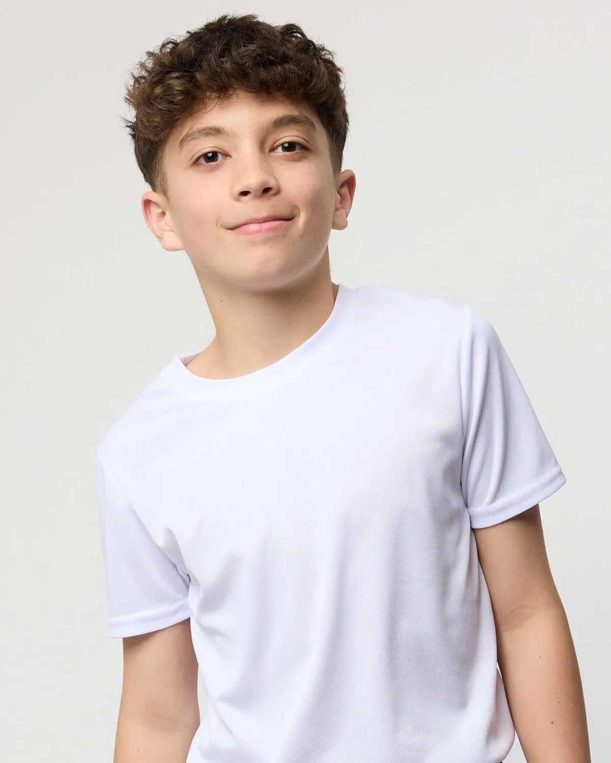 Real Essentials 5 Pack: Youth Mesh Moisture Wicking Active Athletic Performance Short-Sleeve T-Shirt Boys & Girls
