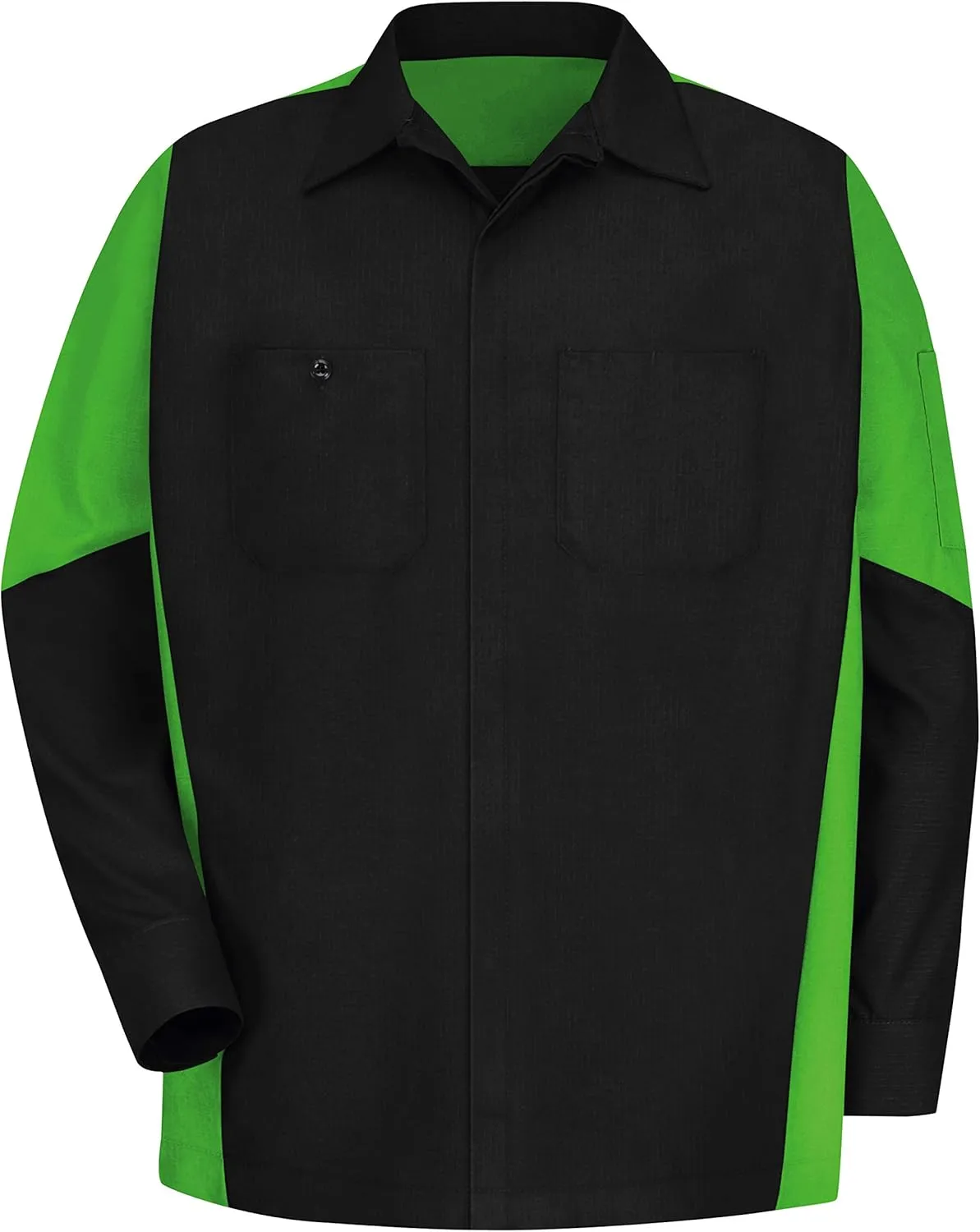 Red Kap Men's Long Sleeve Two-Tone Crew Shirt