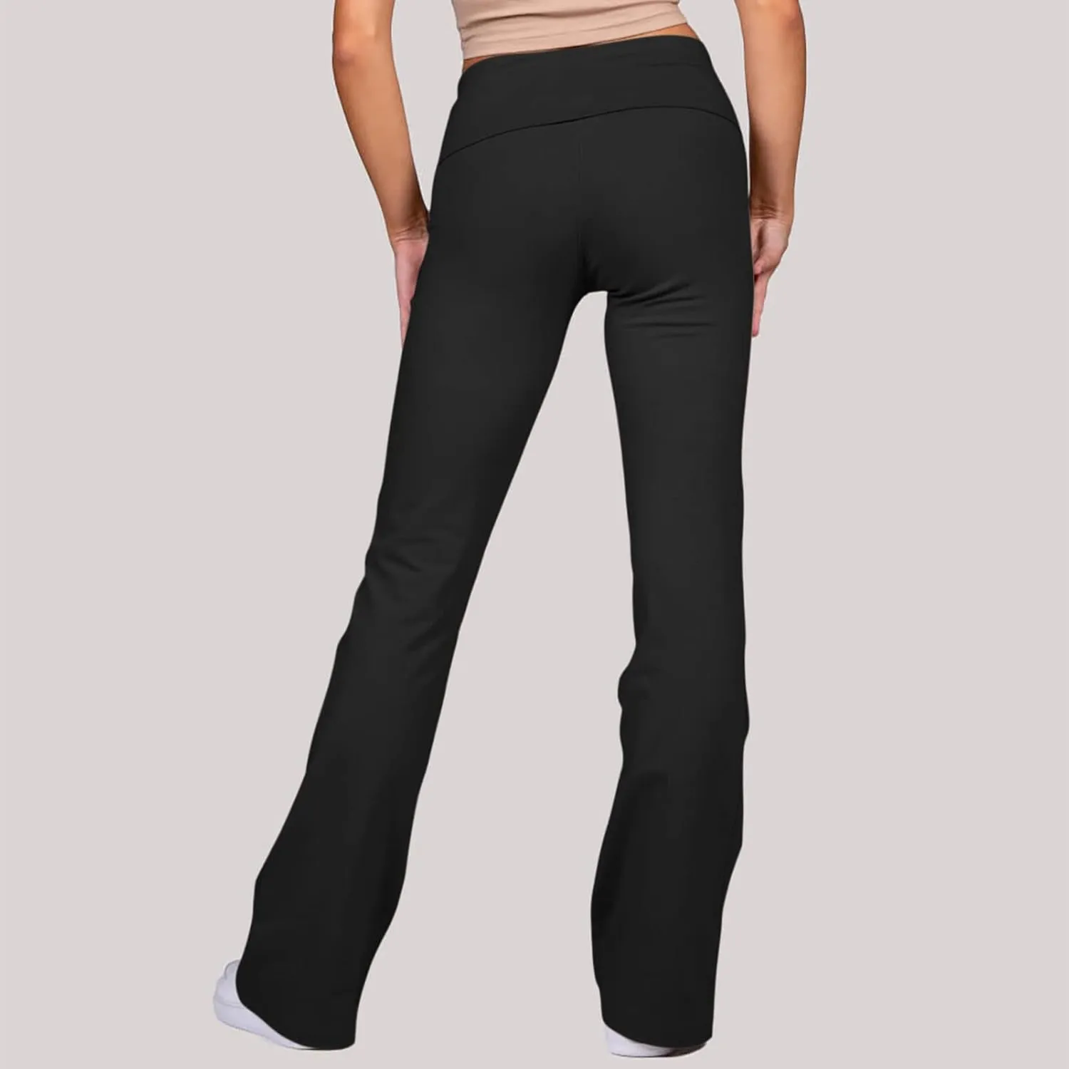 SMIDOW Bootcut Yoga Pants for Women High Waist Casual Flare Leggings Workout Flares Tall Long Lounge Trousers